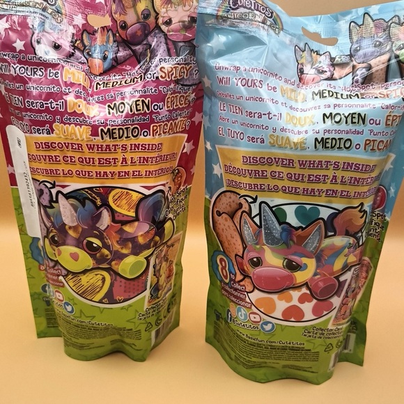 Cutetitos Colorful Unicornitos Plush Set 2 pack!! - Picture 5 of 7